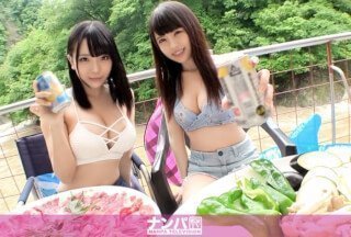 200GANA-2323 认真的软核，第一次拍摄。 1509 在因大雨而流淌着泥水的露营地，接一对女孩！如果你带她去旅馆，穿着泳衣玩耍